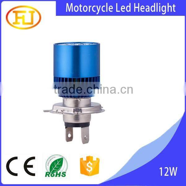 Motorcycle Led Headlight H4 BA20D Led Headlight Bulbs 12v 12w