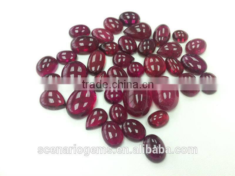 #CEZZ Natural Multi-Shape Cabs Loose Gemstone Rubellite Cabochon