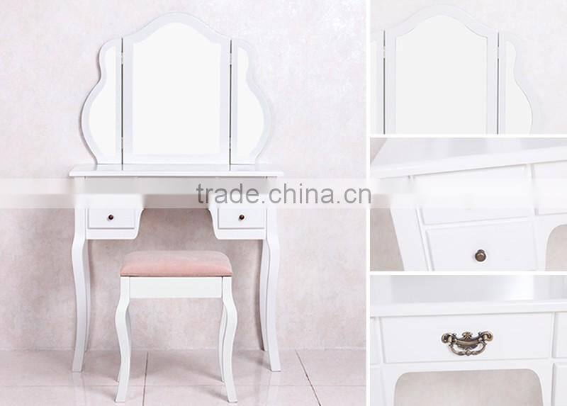 french country shabby chic makeup mirrored furniture dressing table