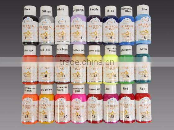 color box package nail art airbrush paint for nail salon