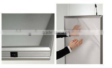 super slim shop signs,advertising ultra thin light box, led backlit slim light box ,led snapper frame