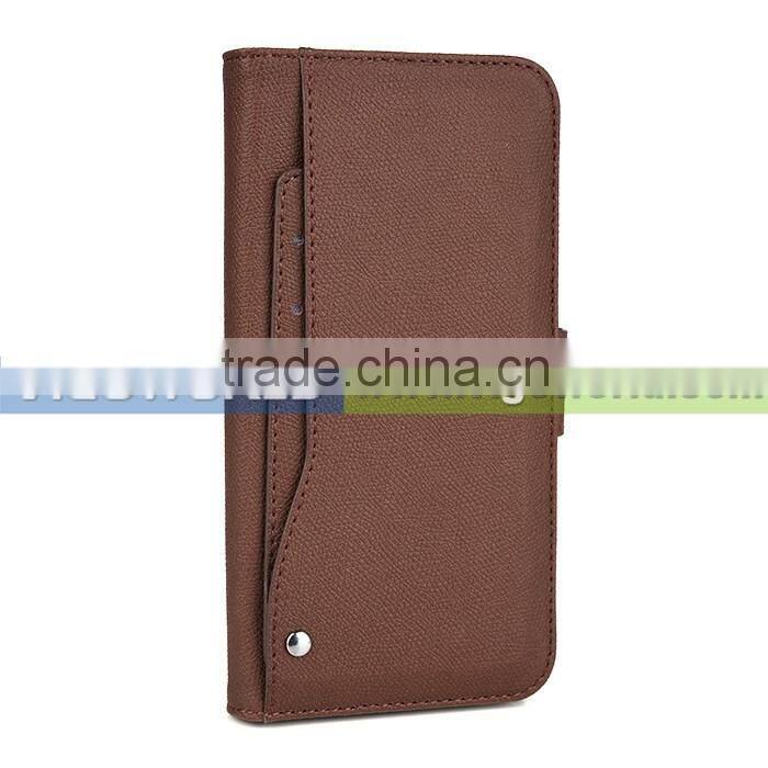 New arrival card slots /card holder leather stand case for samsung s7 edge