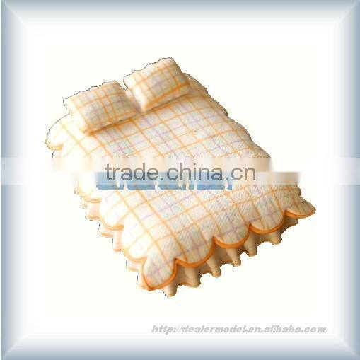 Ceramic double bed,CH-0501,Scale model ABS bed,NEW model ABS bed,architectural model furniture,model bed,beautiful bed