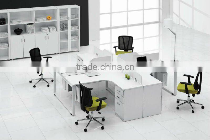 hot -sale new design 4 people white office partitions desk/table/workstation
