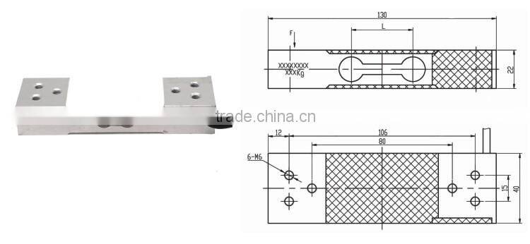 GPB100B Parallel beam weight scale sensor 100kg