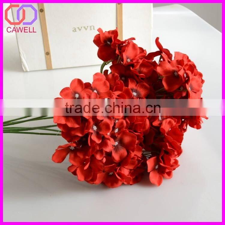 5 heads blue and white hydrangea bouquet cheap artificial hydrangea flower