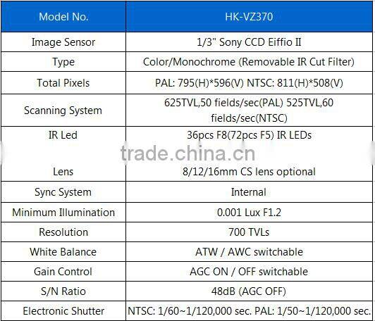 Outdoor Cctv Analog Camera Bracket Weatherproof IR security Camera Bullet