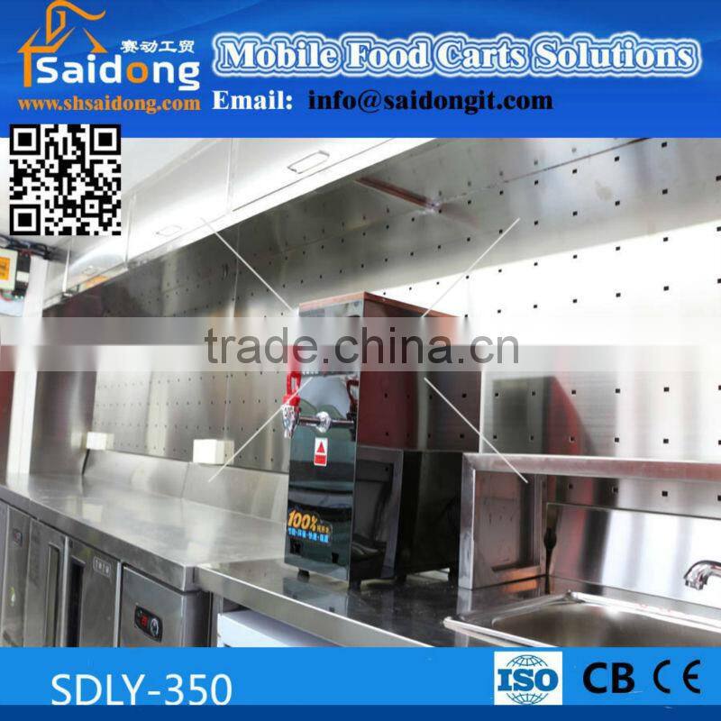 Rainproof and sunproof outdoor food mobile food trailer/food trailer