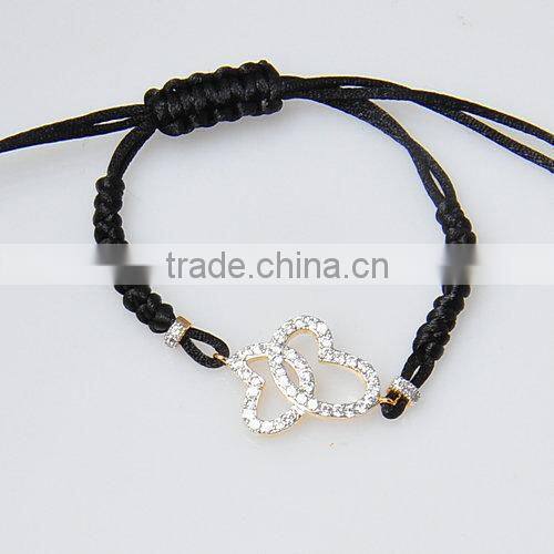 Fashion Rhodium Zircon Silver Ball bracelet