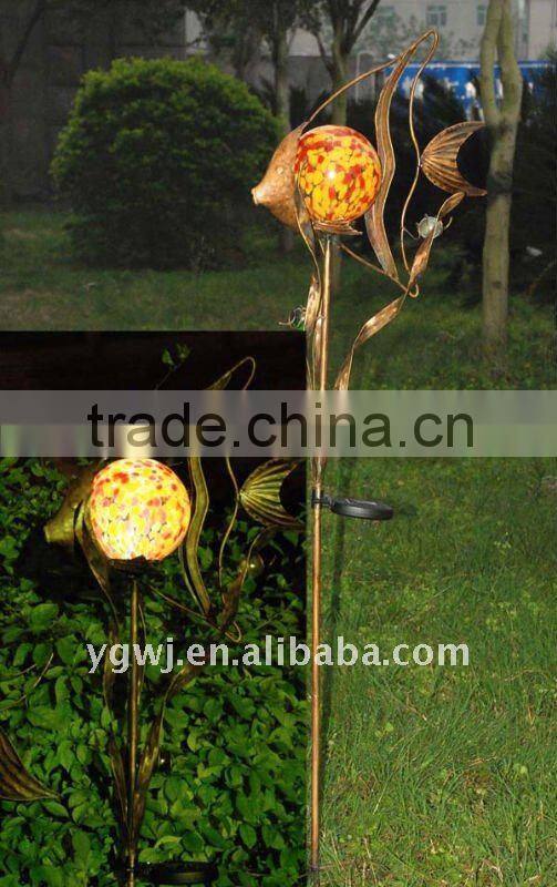 metal butterfly solar light garden