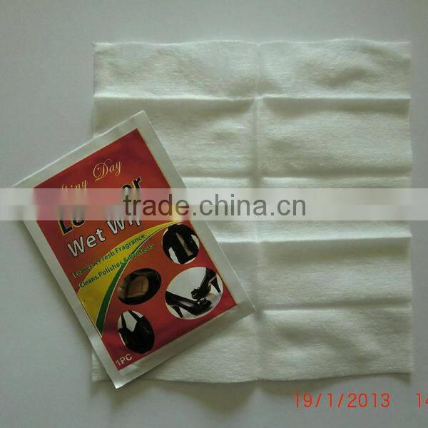 car leather wet wipe, wet cleaning cloth