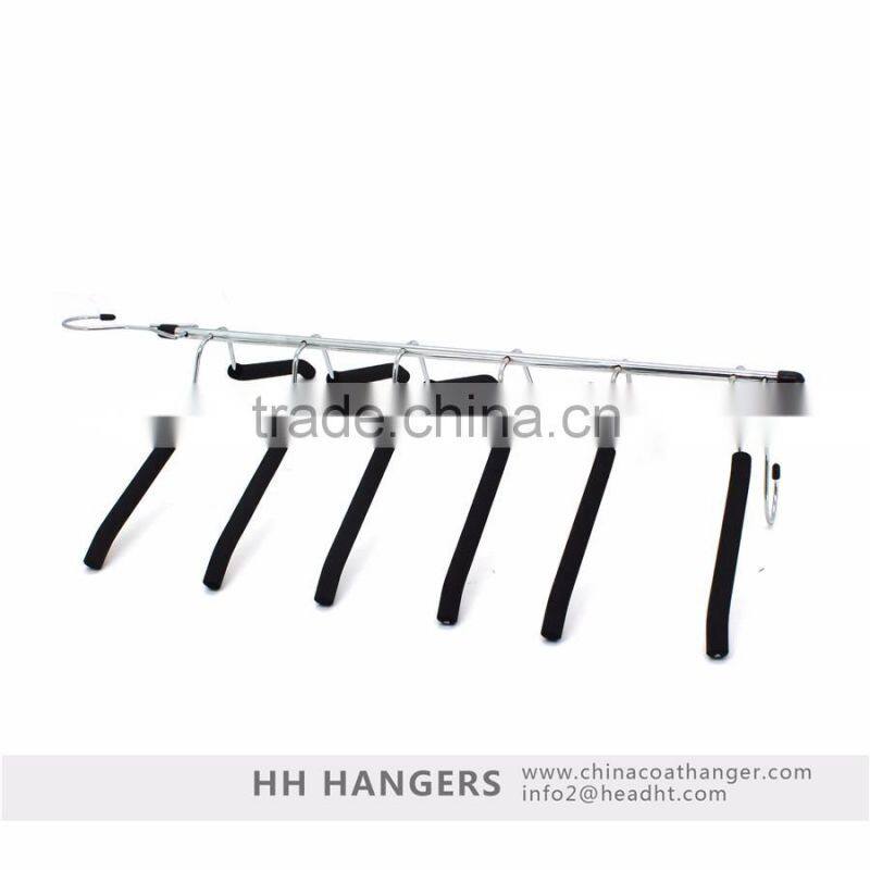 6ps black foamed metal stainless steel shirt clothes hangers collection