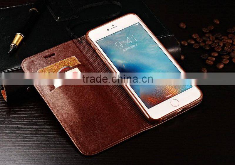 Magnetic Leather Cover Case for iPhone 5 5s SE PU Leather+TPU Cover With Card Holder Wallet Leather Case for iPhone 6 6s 6s Plus