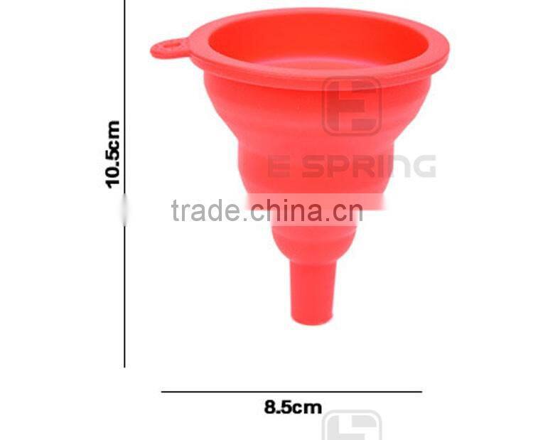 New Mini Gel Foldable Collapsible Style Silicone Funnel