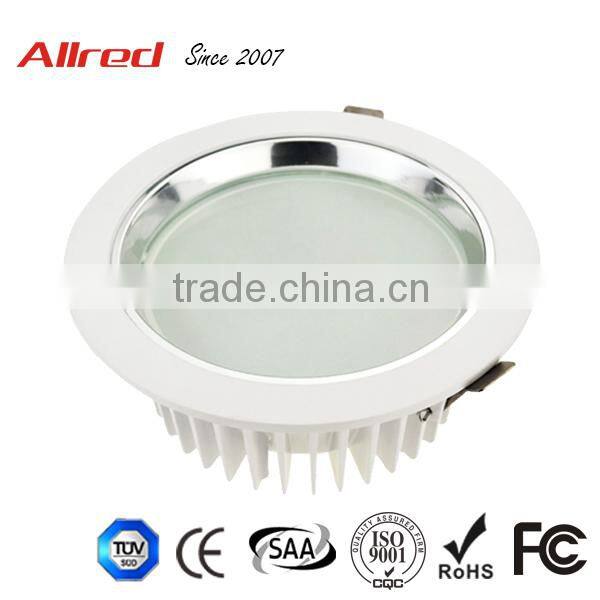 2015 New product cutout 175mm round 18w LED downlight glass cover