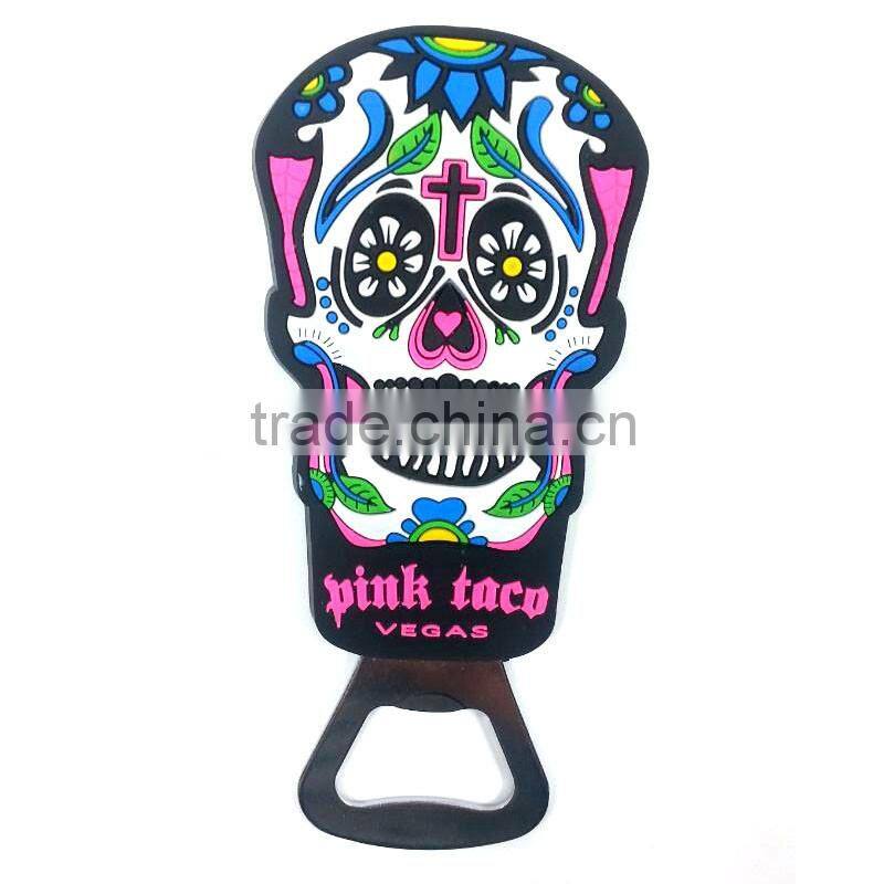 All lovely design cartoon logo printed soft PVC custom pvc bottle opener