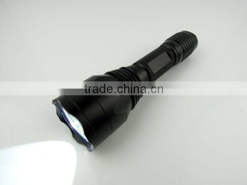 Rechargeable Aluminum Police Flashlight Torch