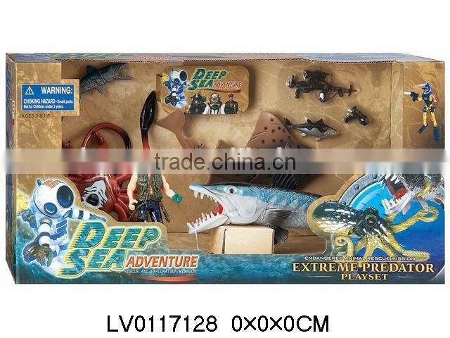Hot plastic toy sea animals ocean animals play set toys for kid