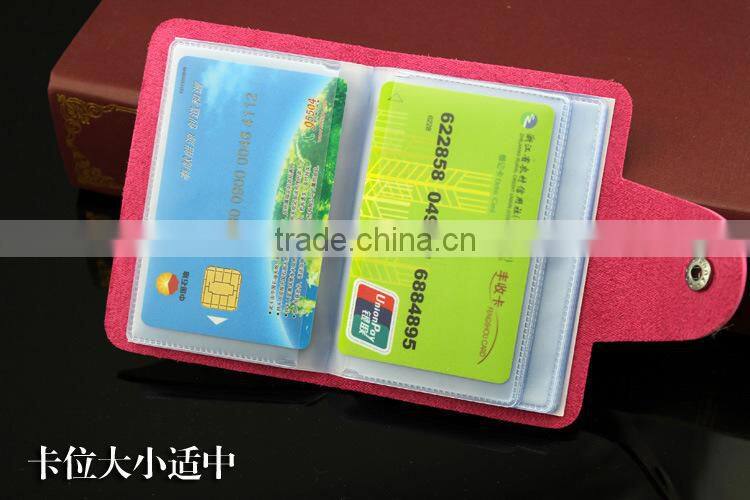 faux leather card Holder Bags Leather 24 Credit Card