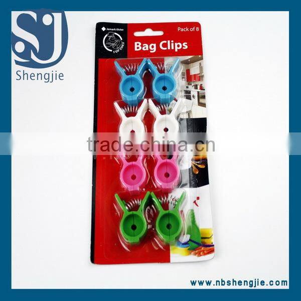 Trade Assurance Plastic Magnetic Bag Sealing Clip/Printed Plastic Memo Clip /Multifunction Clips