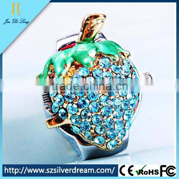Fashion lovely strawberry jewelry girl's quartz brand watches