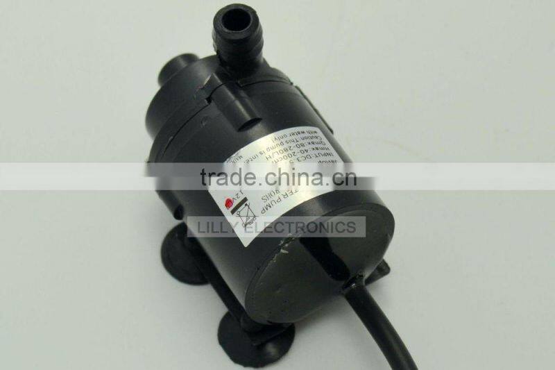 JT-160-12 Mini Brushless Water Pump Amphibious 6V-12V Submersible Pump W/Cable