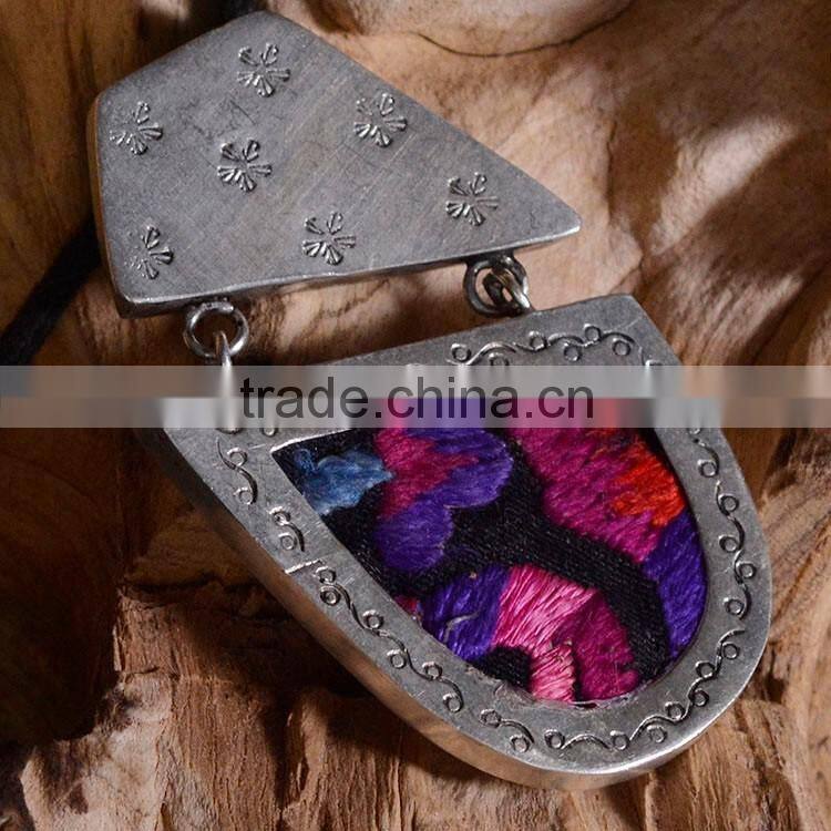Fashion pendant necklace jewelry embroidery miao necklace used for women clothing