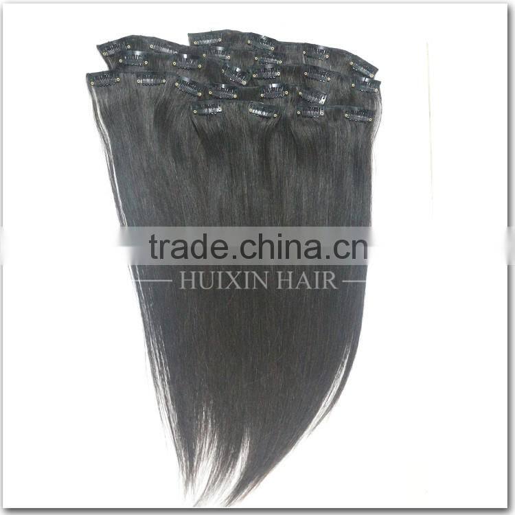 Silky Straight Wave Bohemian Remy Clip In Human Hair Extensions For Wholesales