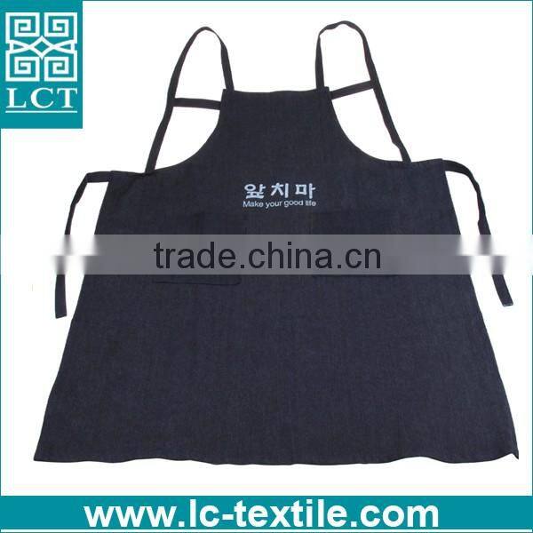 Competitive Price Oem Production custom printed cheap denim apron