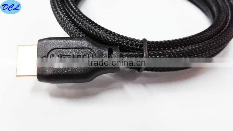 1.8M Black nylon net HDMI cable