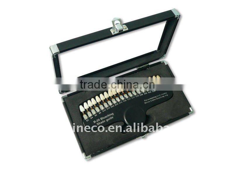 Teeth whitening shade guide with 20 shades, bleaching shade guide