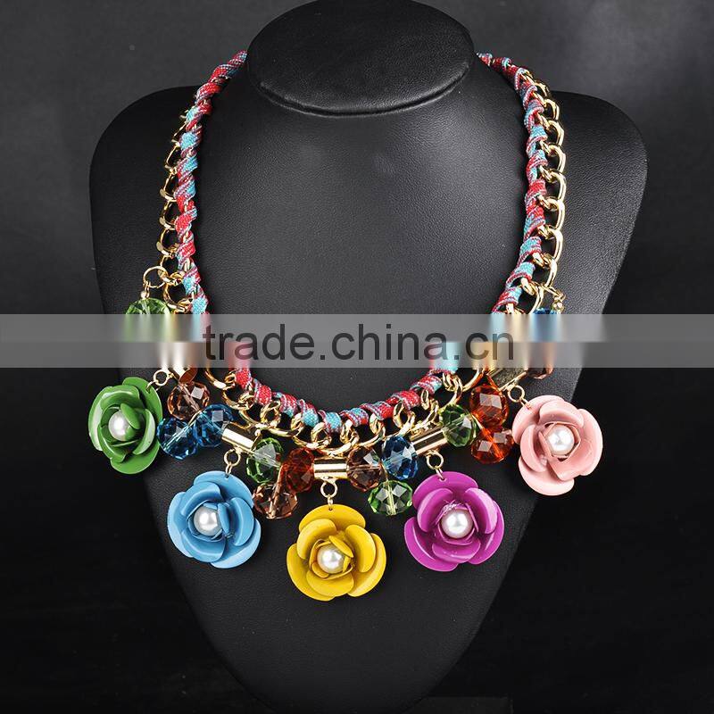 Alloy fashion necklace 2015 branded jewelry