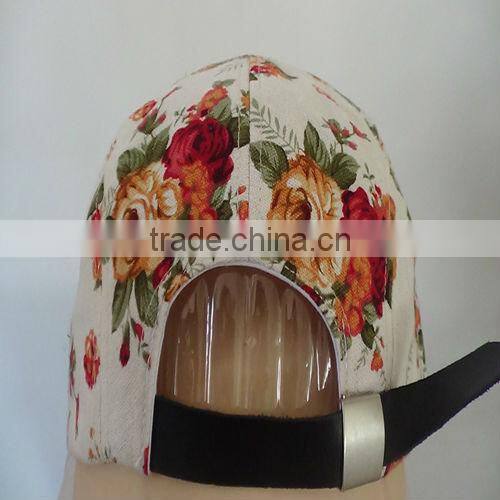 100 cotton 5 panel strap back hat custom design digital print custom floral 5 panel hat