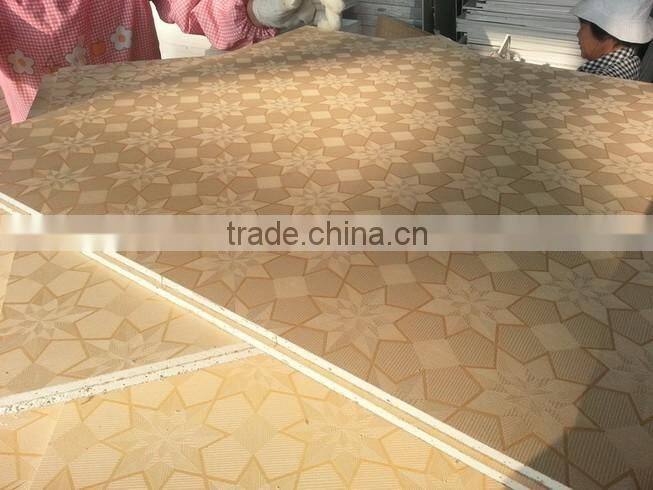 PVC vinyl faced gypsum ceiling tiles 600x600mm