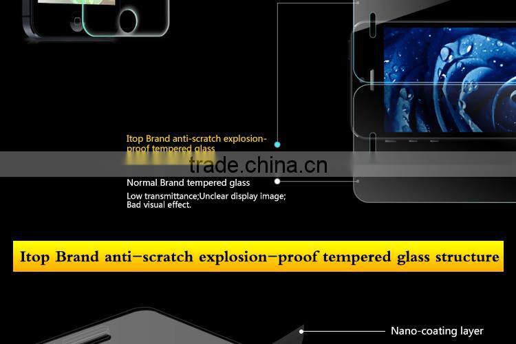 Best Quality Adhensive Tempered Glass Stickers for Mobile Phone, Clear Tempered Glass Screen Protector with Sticker