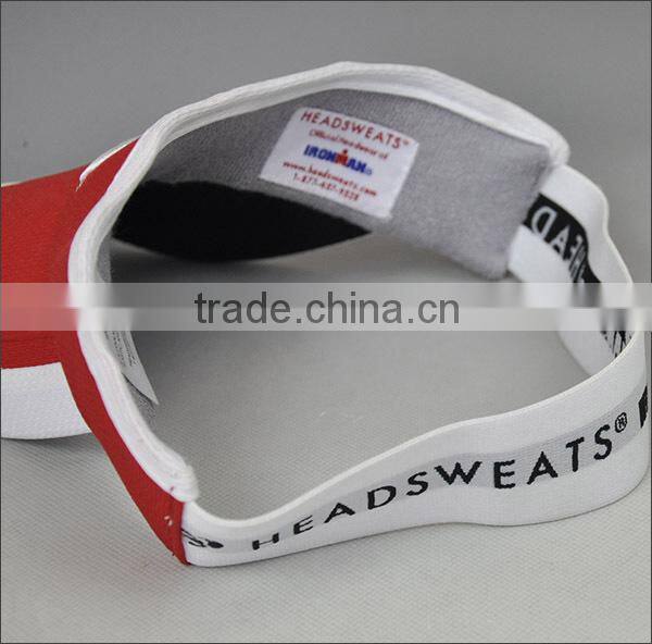 fashion running sun visor hat/custom 100% cotton sun visor hat