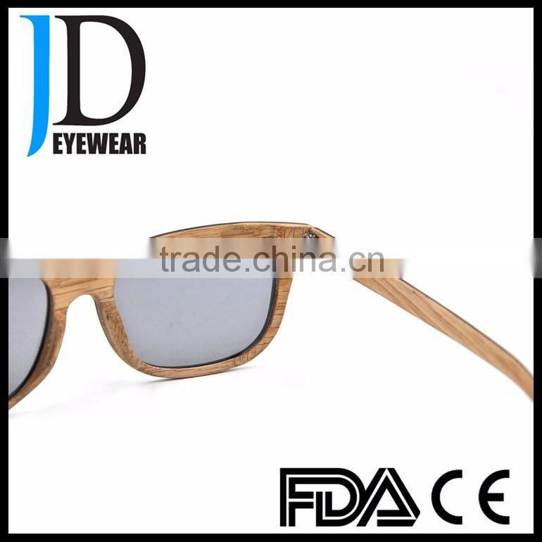 High Quality OEM brand Logo Cat.3 UV400 Wood Sunglasses
