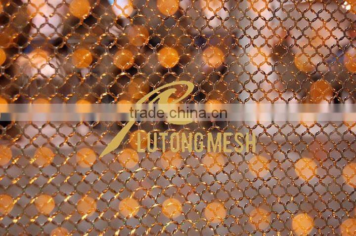 2015 Best selling China supply metal chain ring mesh for interior decoration