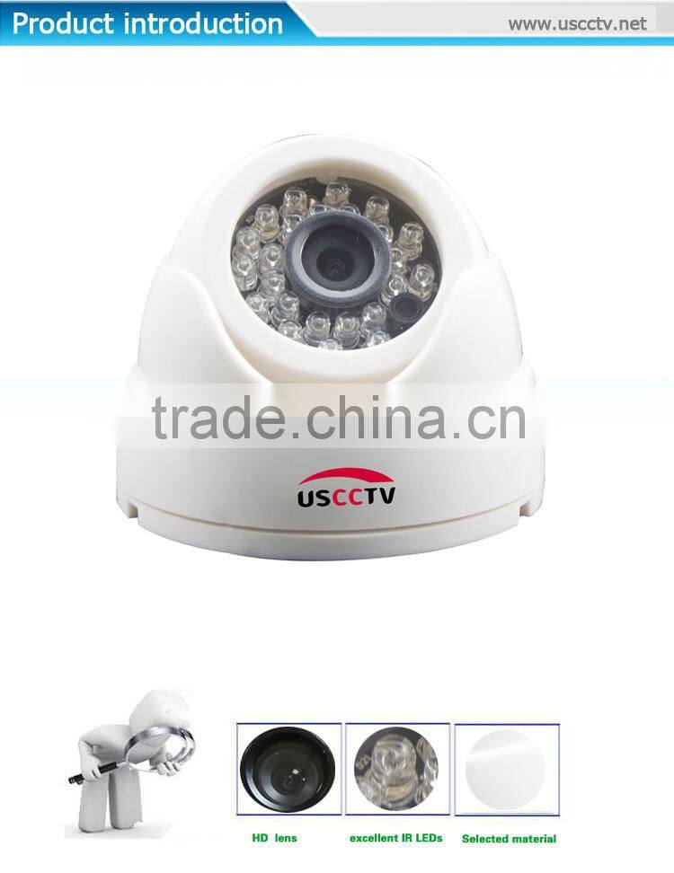 Indoor Use Plastic Case Dome IP Camera Wide Angle