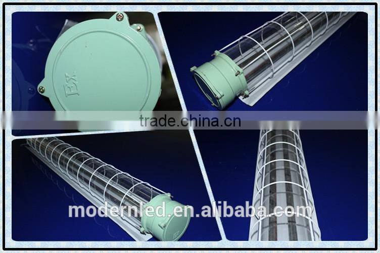 IP66 2x18w explosion proof led lighting 100lm/w led t8 tube light