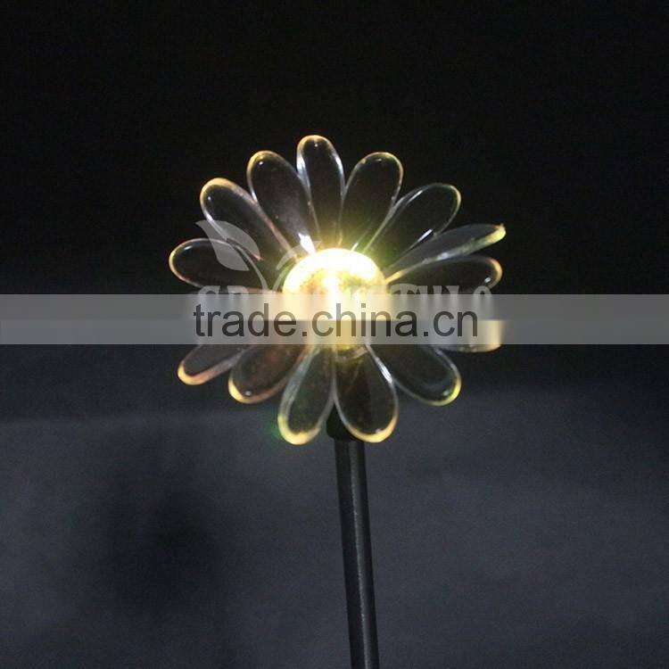 led garden light, Color Changing green led light, Sun Flower shape outdoor solar light