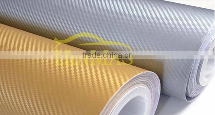 Air bubble free 3d 0.18mm 3d Carbon Fiber Heat Resistant car Wrap