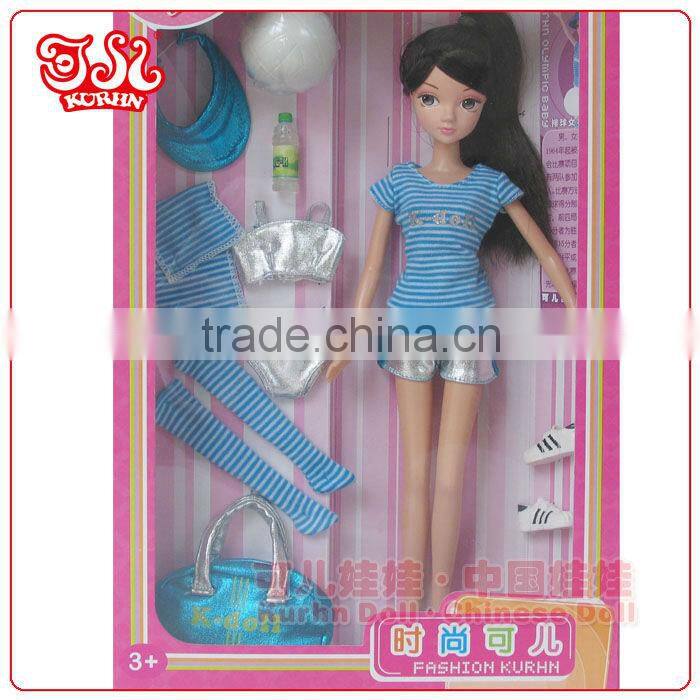 PVC fashion sport doll fashion gift for children