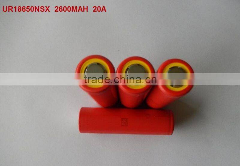 Sanyo NSX 18650 UR18650NSX 2600mah high rate battery cell 20A 3.6V