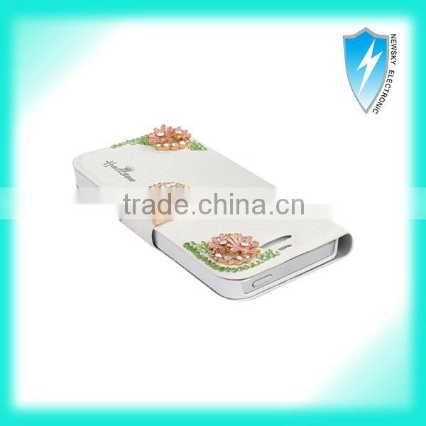 New product Diamond wallet Case for iPhone 6, phone case for iphone 6 with card holder