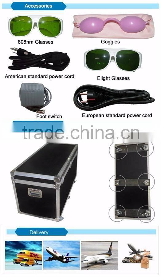 2017 New portable hand piece diode laser hair removal machine popular hair removal