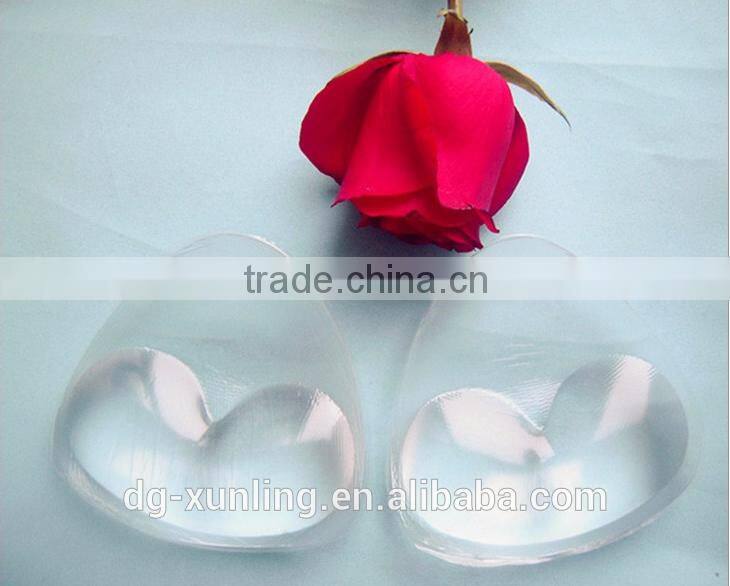 Promotion top sale clear silicone nipple bra inserts