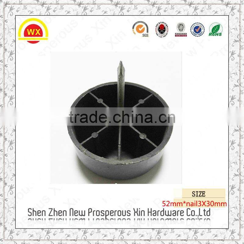 Hot sale black+metal adjustable table leg screw