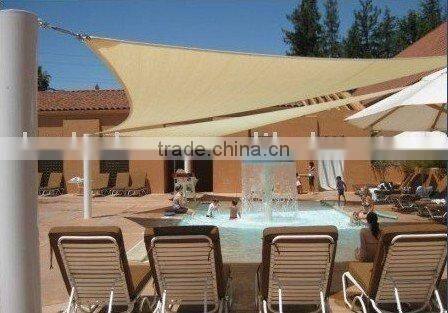 High quality HDPE shade sail for leisure (sand)