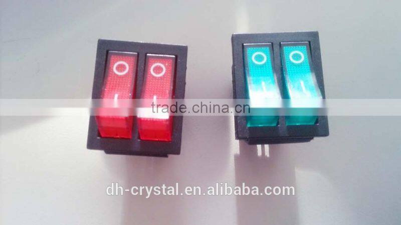 double press botton thermostat switch 16A 250v Oven Dump Switch with CE red and white